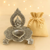German Silver Ganpati Diya