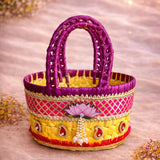 Pichwai Palm Leaf Basket