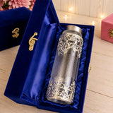 German Silver Glass Bottle