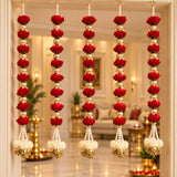 Rose Floral Hanging pack of 10