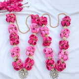 Blooming pink Varmala Pair