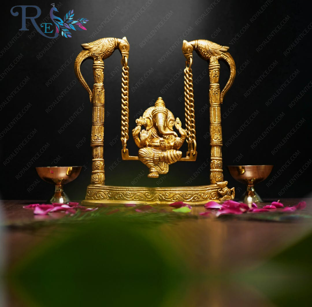 Handcrafted Brass Swing Ganesha