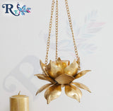 Hanging Lotus Golden Diya