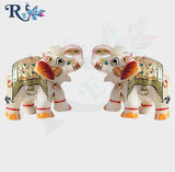 Beautiful Marble Elephant pair