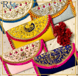 Ethnic Gota Patti work Clutch pack of 5