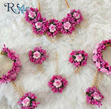 Blooming pink floral jewellery