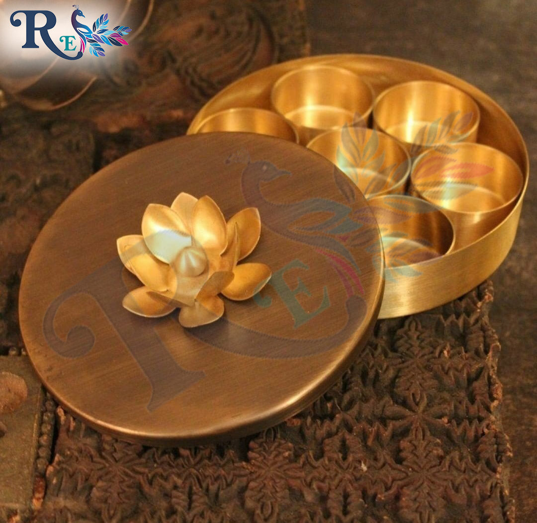 Om Brass Pooja Thali – Royal Entice