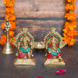 Brass Laxmi Ganesha