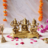 Handcrafted Brass Laxmi Ganesh Saraswati