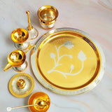 Traditional Brass Puja Thali Set