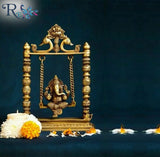 Brass Swing Ganesha